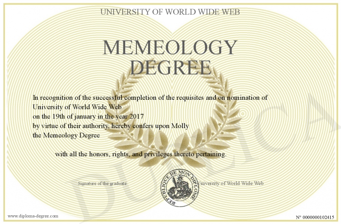 memeology degree