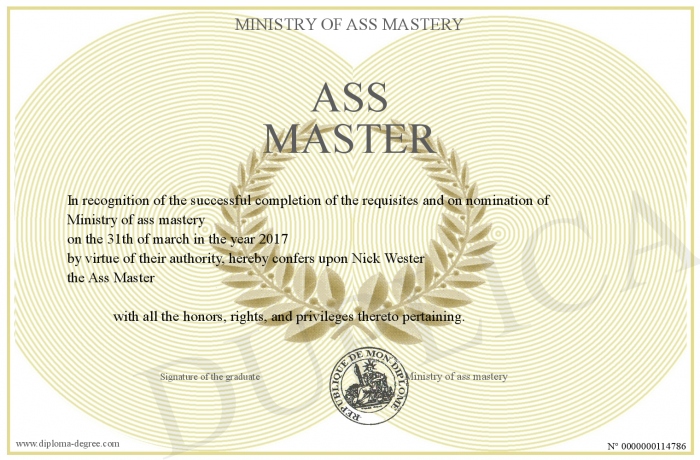The ass master