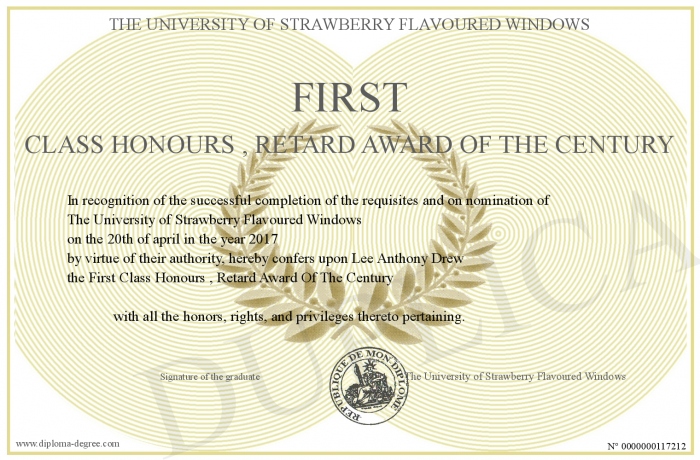 first class honours