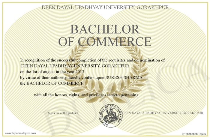 Bachelor Professional Cci Of Trade And Commerce www.diploma-degree.com