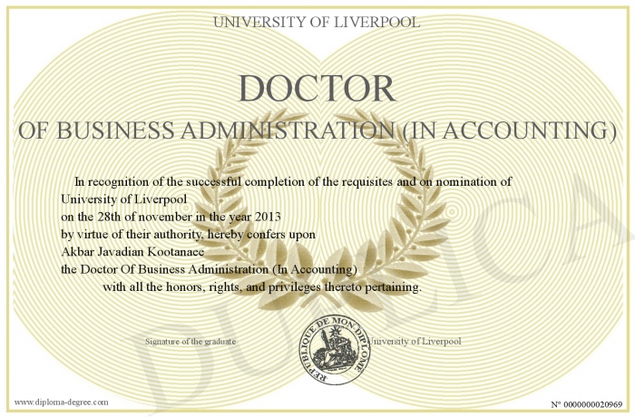 certificate of doctor