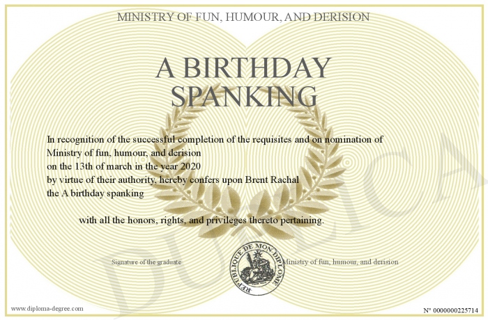Birthday Spanking