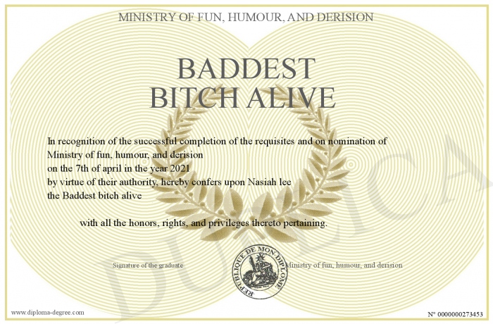 Baddest bitch alive