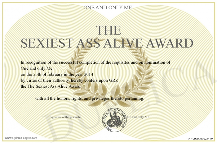Sexiest Ass Award 85