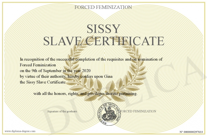 Sissy slave