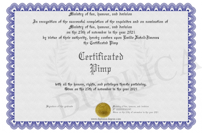 Certificated-Pimp