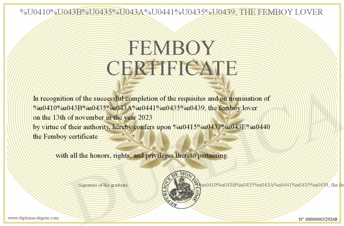 Femboy-certificate