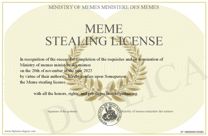 Meme-stealing-license