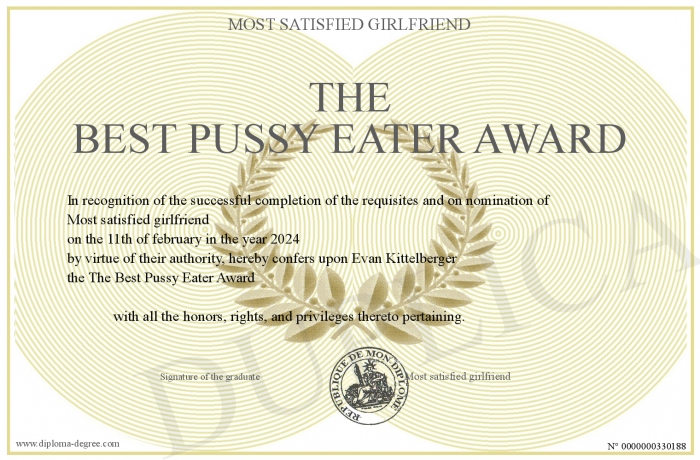 The-Best-Pussy-Eater-Award