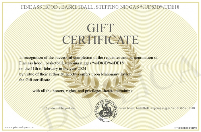 Gift-certificate
