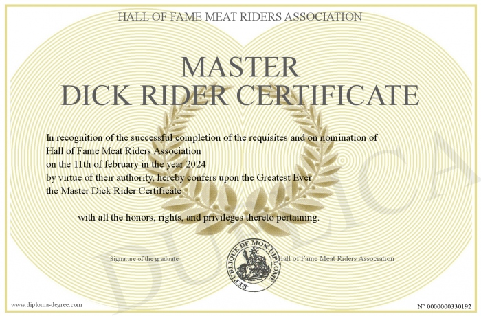 Master-Dick-Rider-Certificate