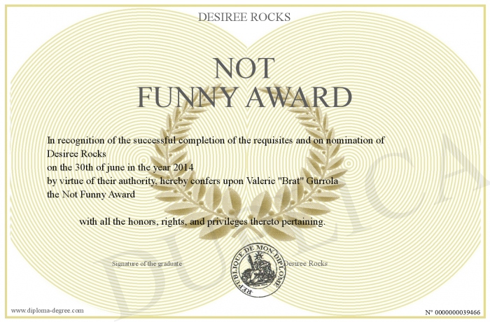 funny award certificates