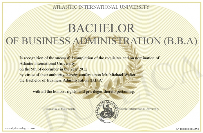 BachelorofBusinessAdministration(B.B.A)