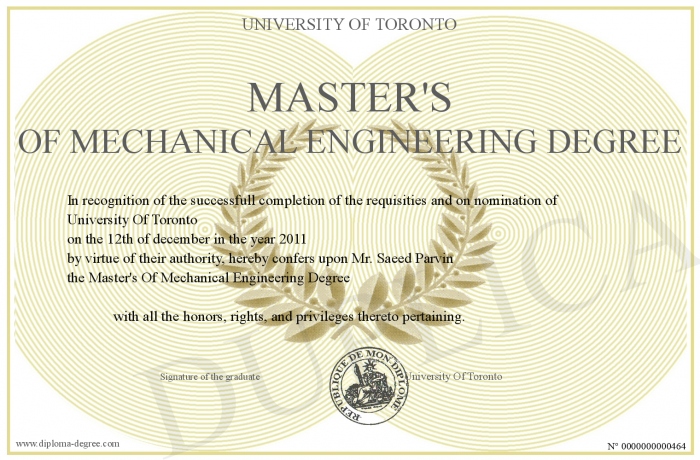 degree mechanical engineering