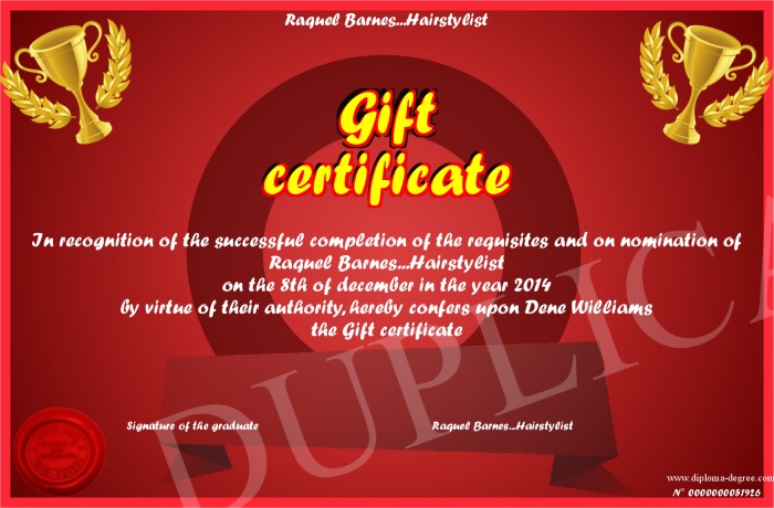 Gift Certificate