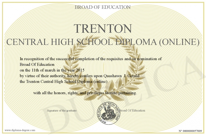 hish school diploma