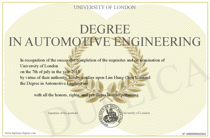what degree do you need for automotive engineering