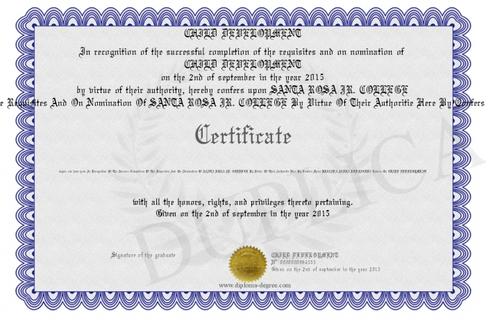 i have a certificate of completion