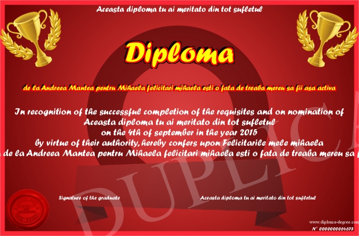 Diploma De La Andreea Mantea Pentru Mihaela Felicitari Mihaela Esti O Fata De Treaba Mereu Sa Fii Asa Activa