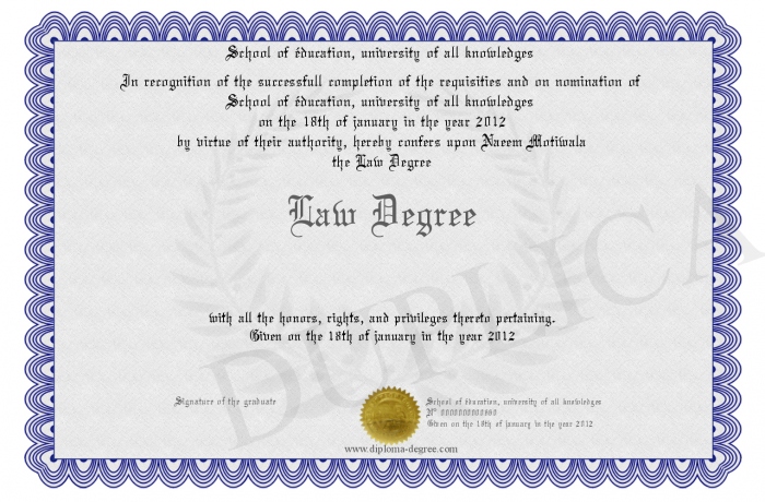 law degree best employee of the year certificate