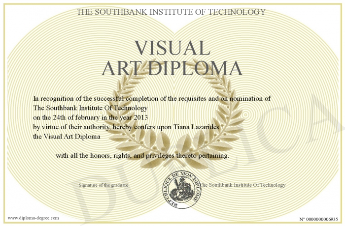 visual arts degree