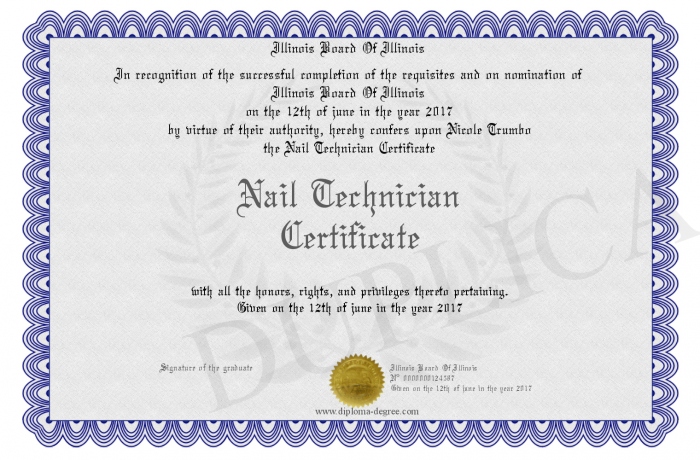 Nail Technician Certificate Nail Technician Certificate