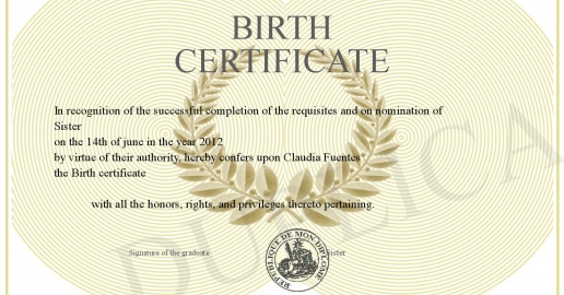 Birth certificate